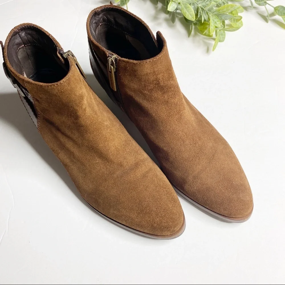 Aquatalia- “Farin” Weatherproof Suede Ankle Boots